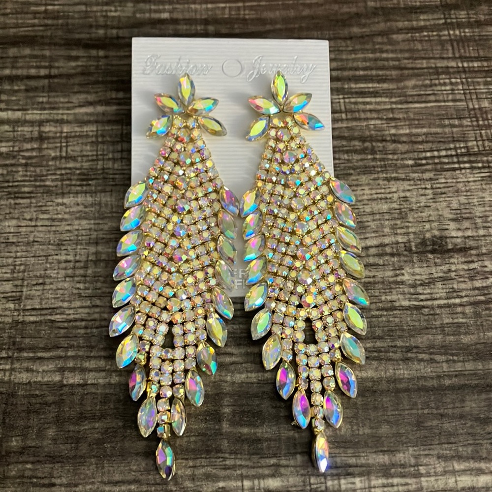 Gold AB Earrings
